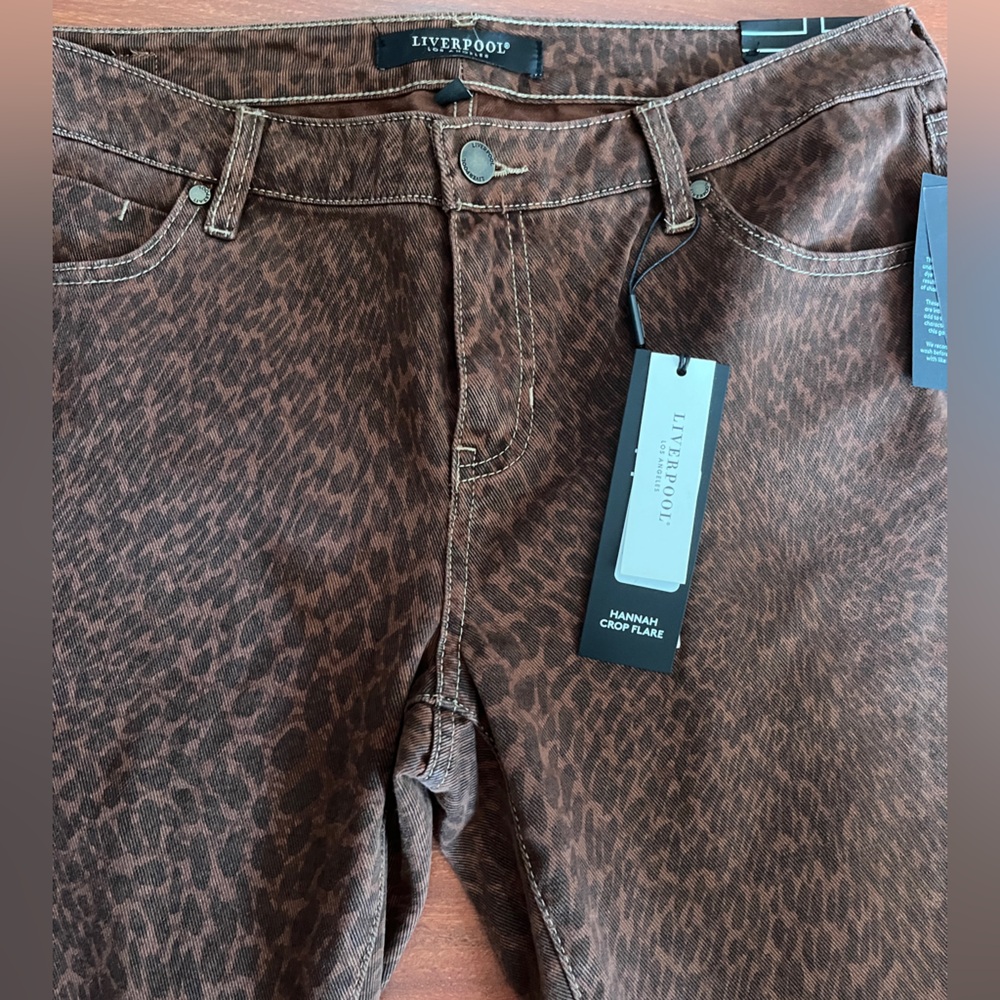 Liverpool Brown Animal Print Jeans